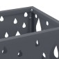 vidaXL Βάση ομπρέλας βροχής Ανθρακί 15,5 x 15,5 x 49 εκ Ατσάλι