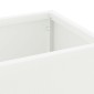 vidaXL Βάση ομπρέλας βροχής Λευκό 15,5 x 15,5 x 49 εκ Ατσάλι