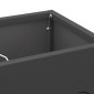 vidaXL Βάση ομπρέλας βροχής Μαύρο 15,5 x 15,5 x 49 εκ Ατσάλι