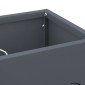 vidaXL Βάση ομπρέλας βροχής Ανθρακί 15,5 x 15,5 x 49 εκ Ατσάλι