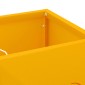 vidaXL Βάση ομπρέλας βροχής Μουσταρδί 15,5 x 15,5 x 49 εκ Ατσάλι