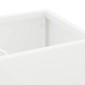 vidaXL Βάση ομπρέλας βροχής Λευκό 15,5 x 15,5 x 49 εκ Ατσάλι