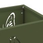 vidaXL Βάση ομπρέλας βροχής Ελιά 15,5 x 15,5 x 49 εκ Ατσάλι