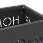 vidaXL Βάση ομπρέλας βροχής Μαύρο 15,5 x 15,5 x 49 εκ Ατσάλι