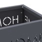 vidaXL Βάση ομπρέλας βροχής Ανθρακί 15,5 x 15,5 x 49 εκ Ατσάλι