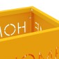 vidaXL Βάση ομπρέλας βροχής Μουσταρδί 15,5 x 15,5 x 49 εκ Ατσάλι