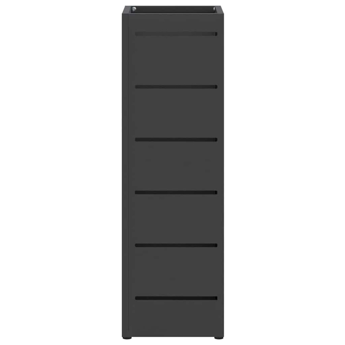vidaXL Βάση ομπρέλας βροχής Μαύρο 15,5 x 15,5 x 49 εκ Ατσάλι
