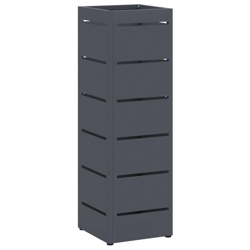 vidaXL Βάση ομπρέλας βροχής Ανθρακί 15,5 x 15,5 x 49 εκ Ατσάλι