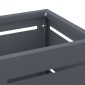 vidaXL Βάση ομπρέλας βροχής Ανθρακί 15,5 x 15,5 x 49 εκ Ατσάλι