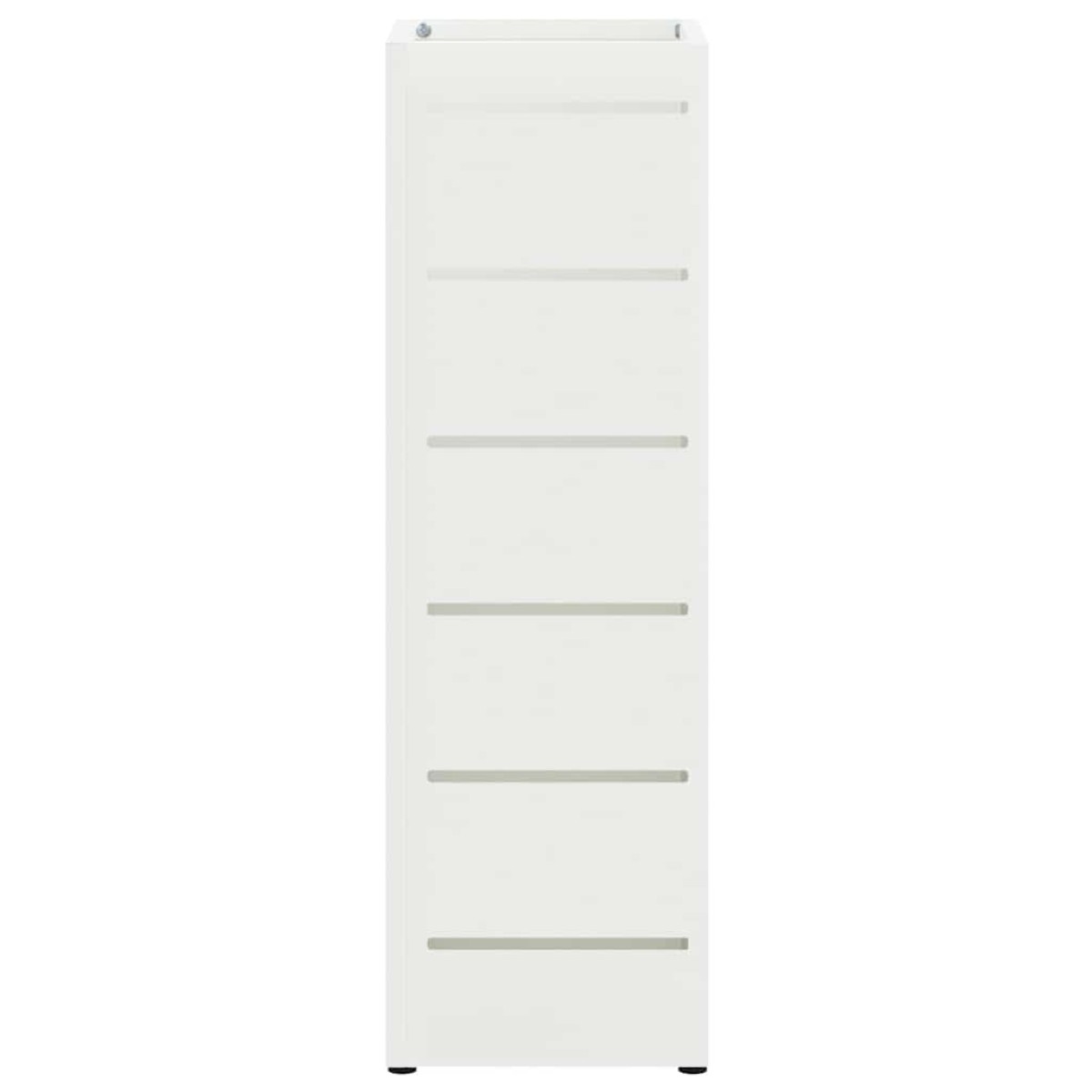 vidaXL Βάση ομπρέλας βροχής Λευκό 15,5 x 15,5 x 49 εκ Ατσάλι