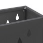 vidaXL Βάση ομπρέλας βροχής Μαύρο 28 x 12 x 41 εκ Ατσάλι