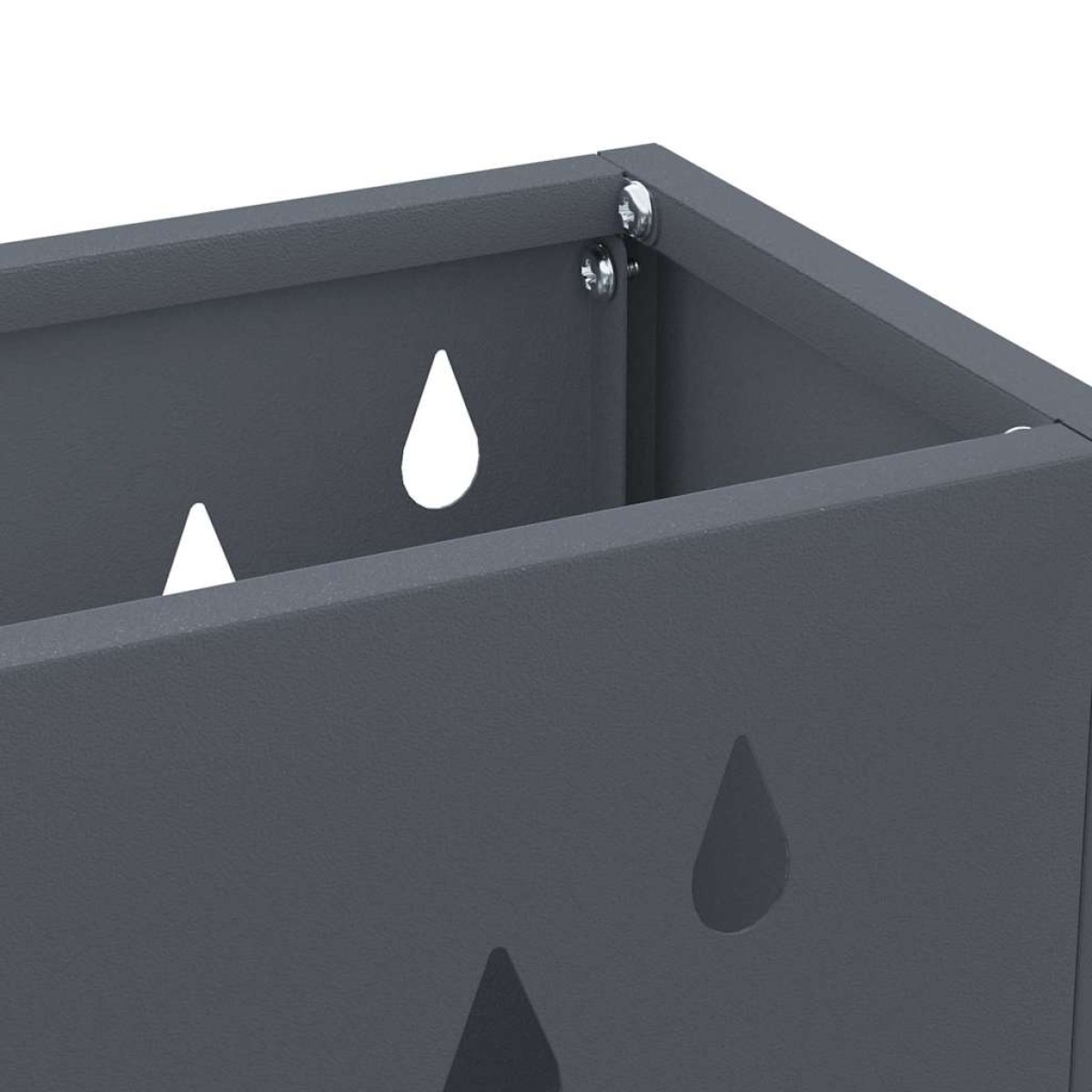 vidaXL Βάση ομπρέλας βροχής Ανθρακί 28 x 12 x 41 εκ Ατσάλι