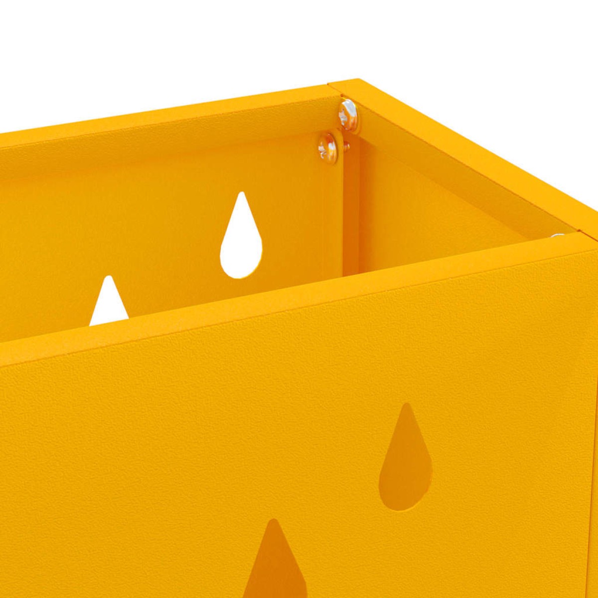 vidaXL Βάση ομπρέλας βροχής Μουσταρδί 28 x 12 x 41 εκ Ατσάλι