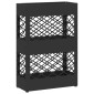 vidaXL Βάση ομπρέλας βροχής Μαύρο 28 x 12 x 41 εκ Ατσάλι