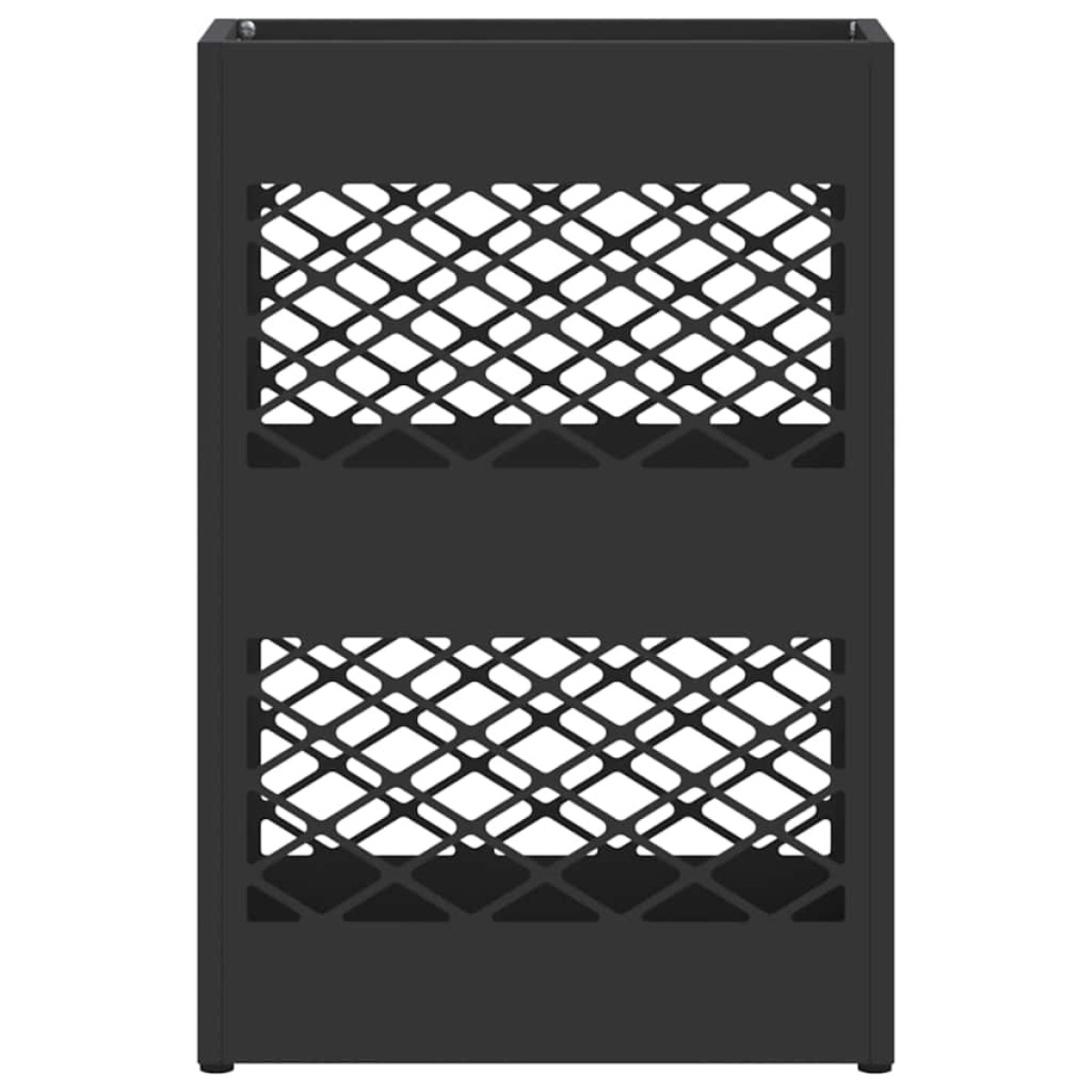 vidaXL Βάση ομπρέλας βροχής Μαύρο 28 x 12 x 41 εκ Ατσάλι