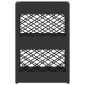 vidaXL Βάση ομπρέλας βροχής Μαύρο 28 x 12 x 41 εκ Ατσάλι