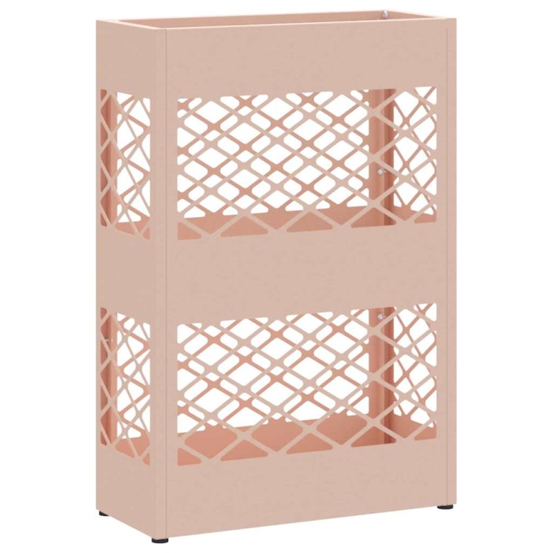 vidaXL Βάση ομπρέλας βροχής Ροζ 28 x 12 x 41 εκ Ατσάλι