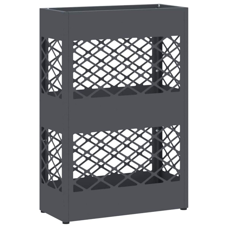 vidaXL Βάση ομπρέλας βροχής Ανθρακί 28 x 12 x 41 εκ Ατσάλι
