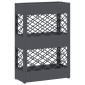vidaXL Βάση ομπρέλας βροχής Ανθρακί 28 x 12 x 41 εκ Ατσάλι