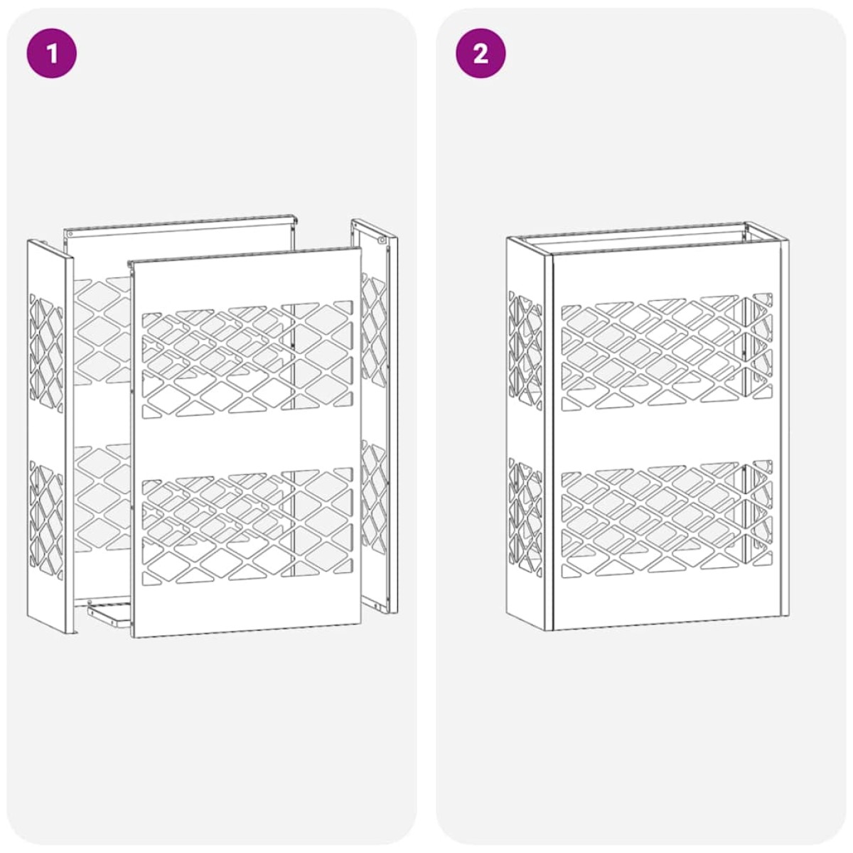 vidaXL Βάση ομπρέλας βροχής Μουσταρδί 28 x 12 x 41 εκ Ατσάλι