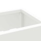 vidaXL Βάση ομπρέλας βροχής Λευκό 28 x 12 x 41 εκ Ατσάλι
