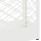 vidaXL Βάση ομπρέλας βροχής Λευκό 28 x 12 x 41 εκ Ατσάλι