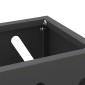 vidaXL Βάση ομπρέλας βροχής Μαύρο 28 x 12 x 41 εκ Ατσάλι