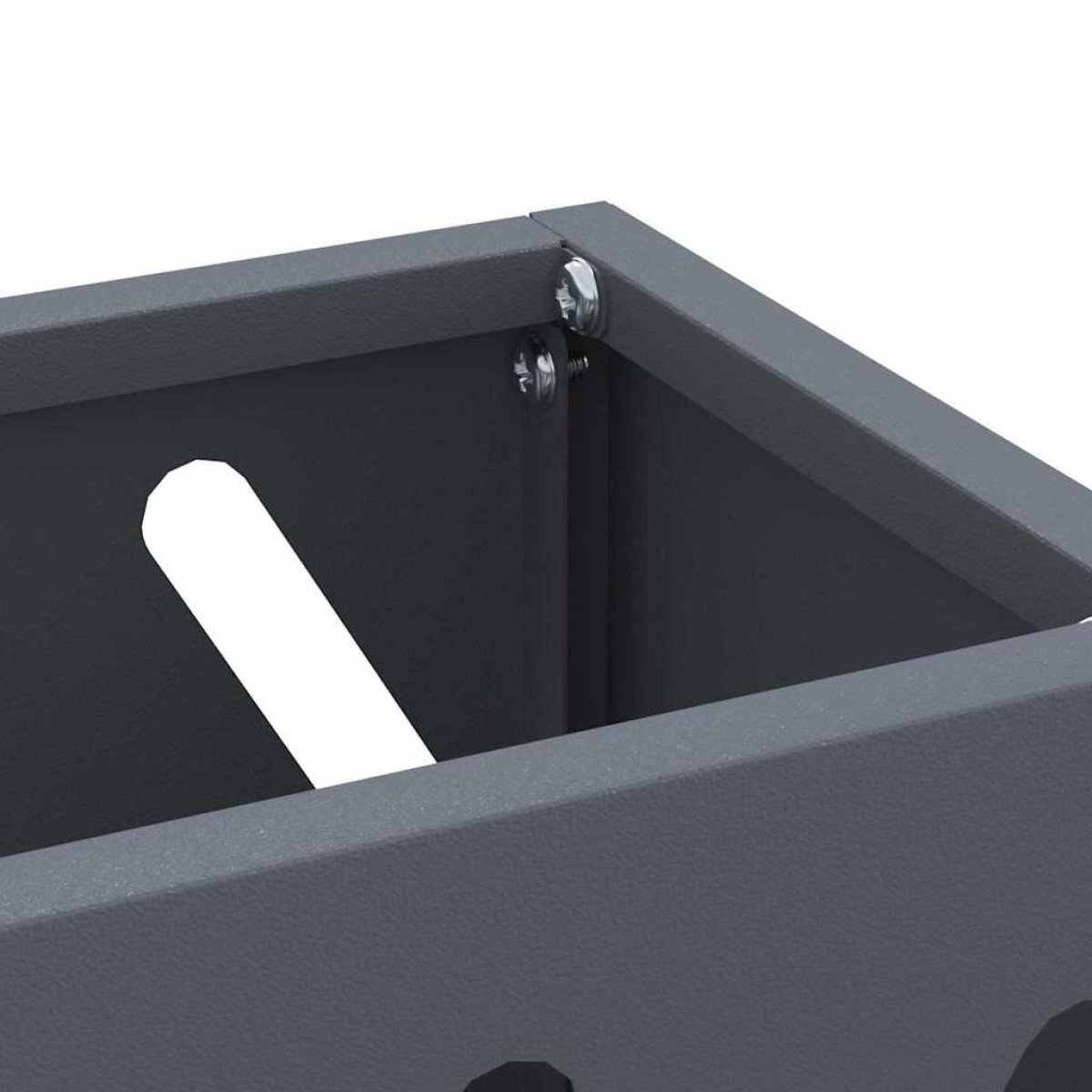 vidaXL Βάση ομπρέλας βροχής Ανθρακί 28 x 12 x 41 εκ Ατσάλι