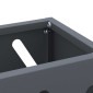 vidaXL Βάση ομπρέλας βροχής Ανθρακί 28 x 12 x 41 εκ Ατσάλι