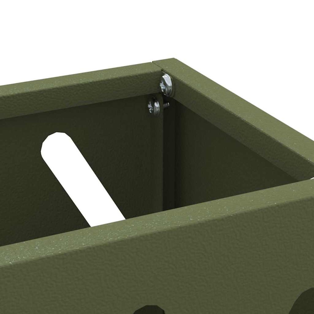 vidaXL Βάση ομπρέλας βροχής Λαδί 28 x 12 x 41 εκ Ατσάλι
