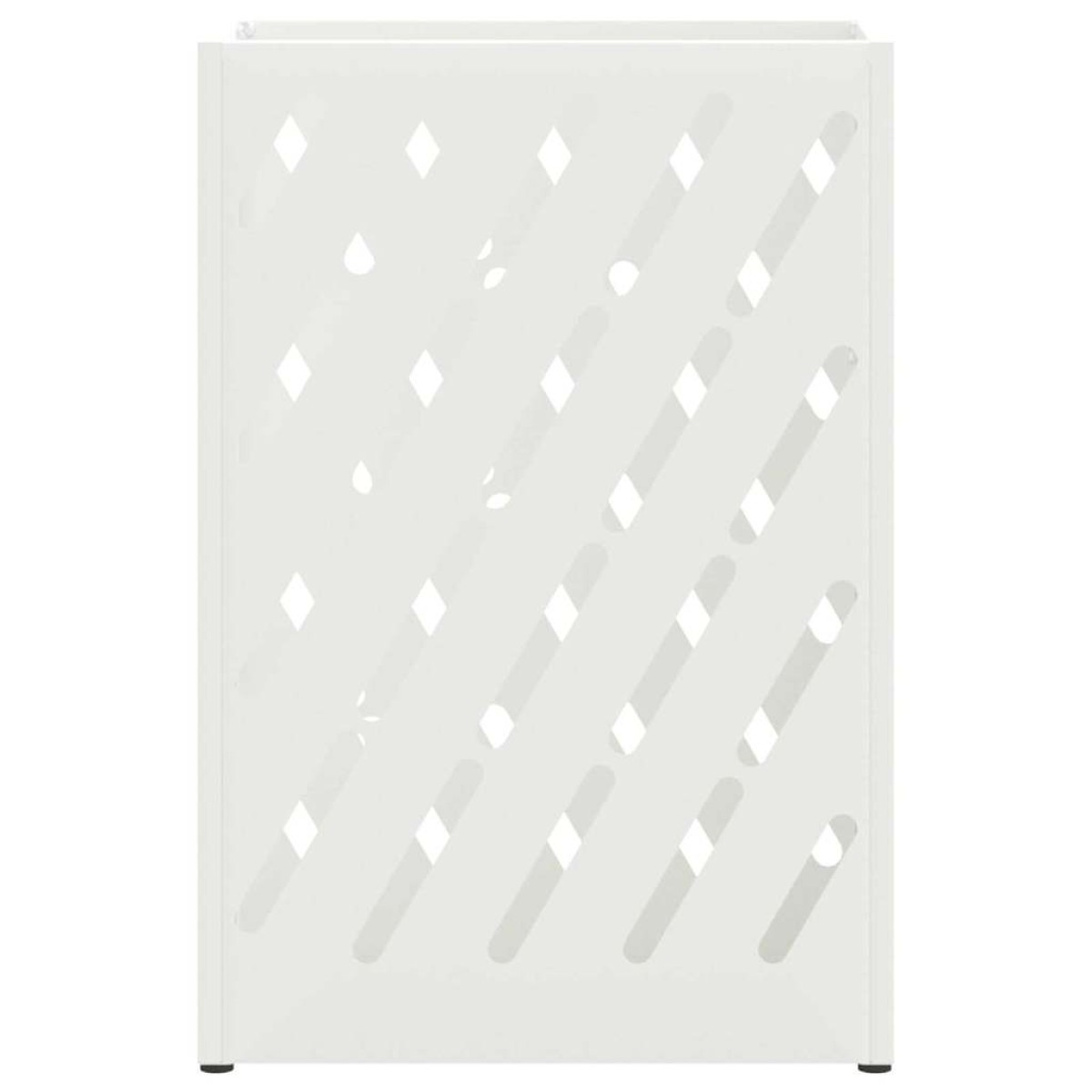 vidaXL Βάση ομπρέλας βροχής Λευκό 28 x 12 x 41 εκ Ατσάλι