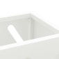 vidaXL Βάση ομπρέλας βροχής Λευκό 28 x 12 x 41 εκ Ατσάλι