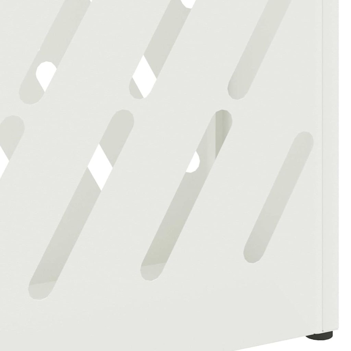 vidaXL Βάση ομπρέλας βροχής Λευκό 28 x 12 x 41 εκ Ατσάλι