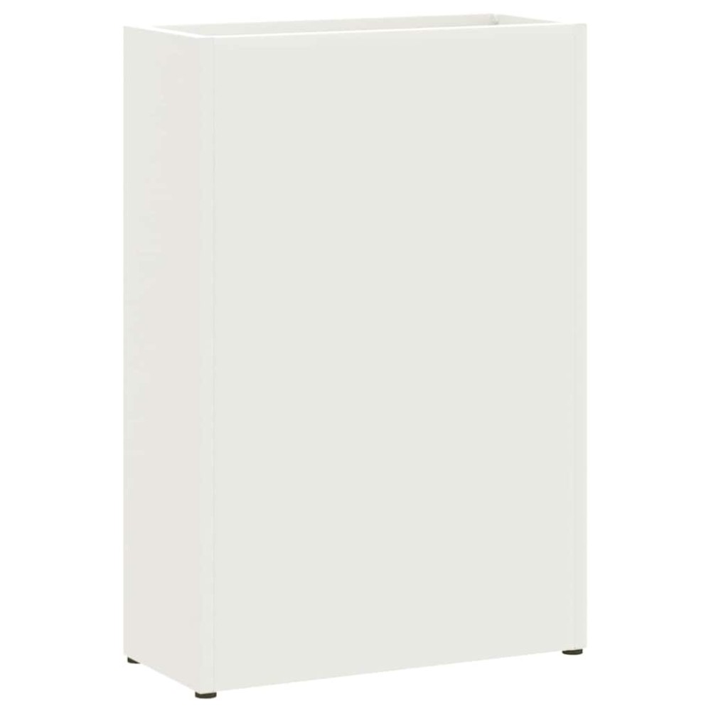 vidaXL Βάση ομπρέλας βροχής Λευκό 28 x 12 x 41 εκ Ατσάλι