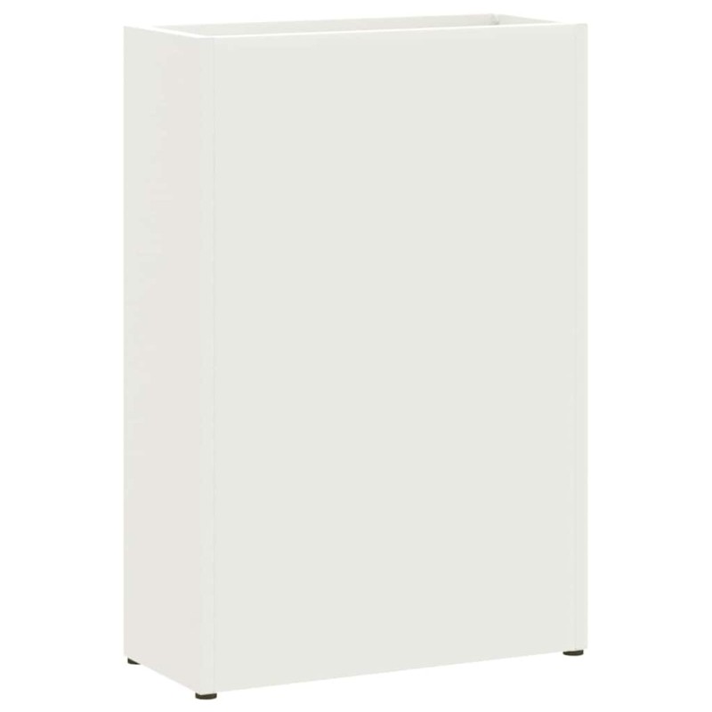 vidaXL Βάση ομπρέλας βροχής Λευκό 28 x 12 x 41 εκ Ατσάλι