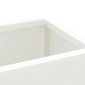vidaXL Βάση ομπρέλας βροχής Λευκό 28 x 12 x 41 εκ Ατσάλι
