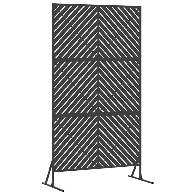 vidaXL Οθόνη Ιδιωτικότητας 100 x 50 x 180 εκ. Ατσάλι Μαύρο