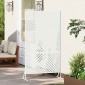 vidaXL Οθόνη Ιδιωτικότητας 100 x 50 x 180 εκ. Ατσάλι Λευκό