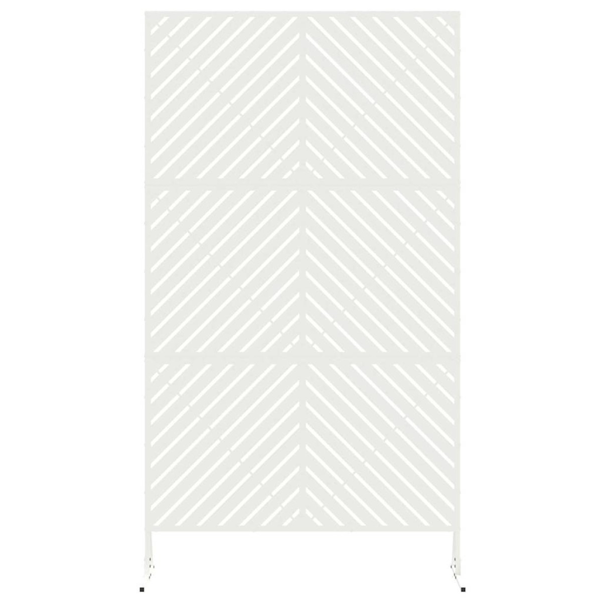 vidaXL Οθόνη Ιδιωτικότητας 100 x 50 x 180 εκ. Ατσάλι Λευκό