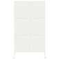 vidaXL Οθόνη Ιδιωτικότητας 100 x 50 x 180 εκ. Ατσάλι Λευκό