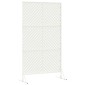 vidaXL Οθόνη Ιδιωτικότητας 100 x 50 x 180 εκ. Ατσάλι Λευκό