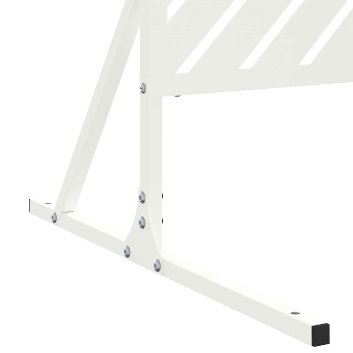 vidaXL Οθόνη Ιδιωτικότητας 100 x 50 x 180 εκ. Ατσάλι Λευκό