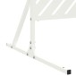 vidaXL Οθόνη Ιδιωτικότητας 100 x 50 x 180 εκ. Ατσάλι Λευκό