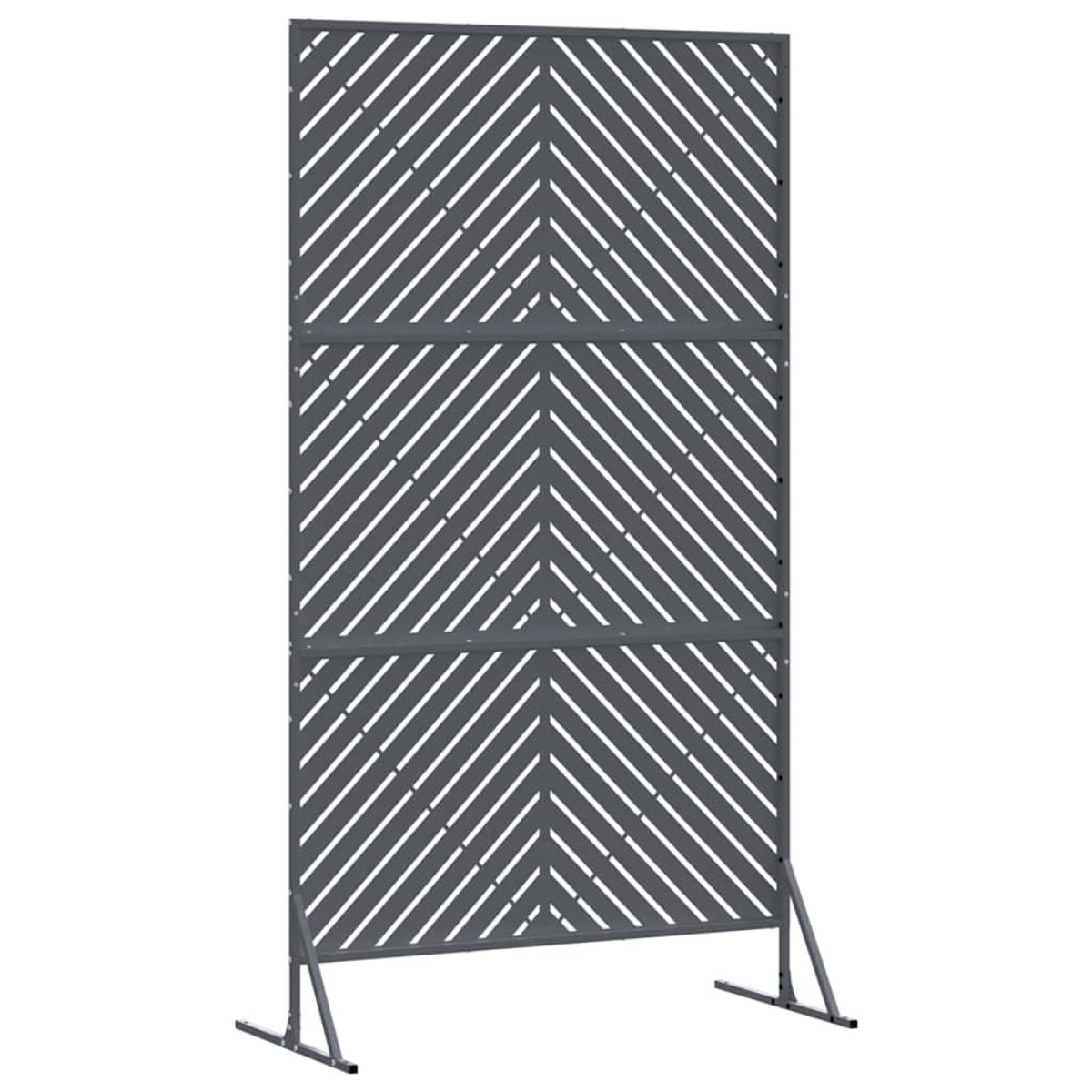 vidaXL Οθόνη Ιδιωτικότητας 100 x 50 x 180 εκ. Ατσάλι Ανθρακί