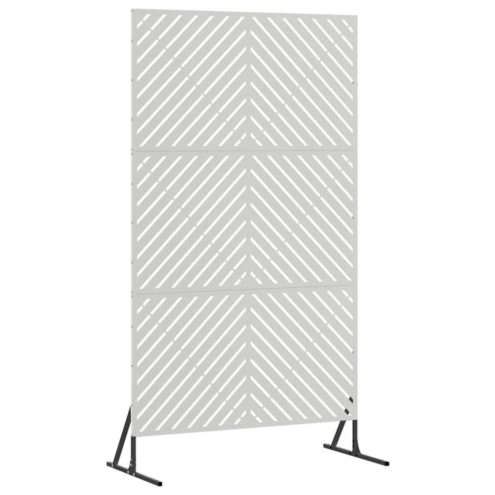 vidaXL Οθόνη Ιδιωτικότητας 100 x 50 x 180 εκ. Ανοξείδωτο Ατσάλι Ασημί