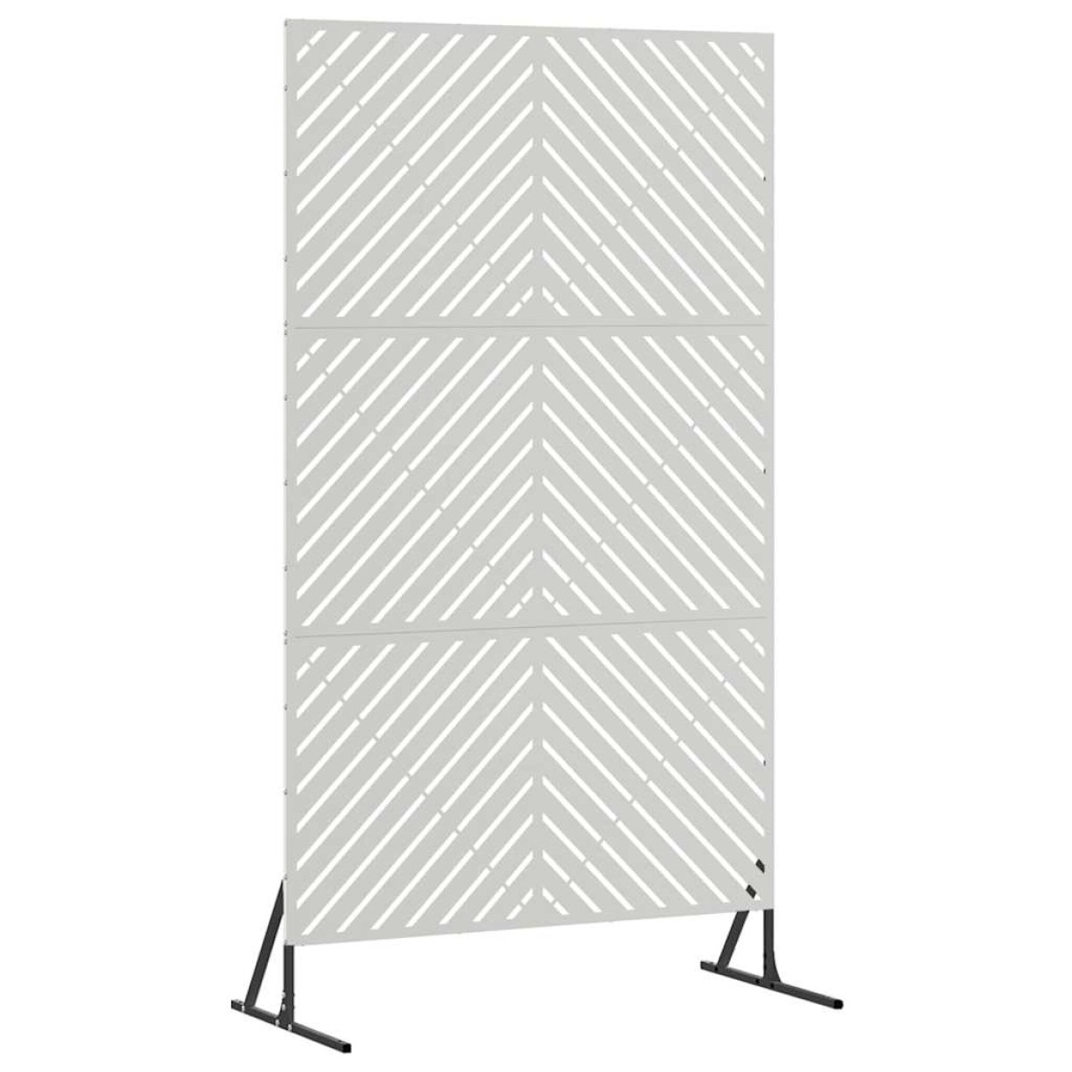 vidaXL Οθόνη Ιδιωτικότητας 100 x 50 x 180 εκ. Ανοξείδωτο Ατσάλι Ασημί