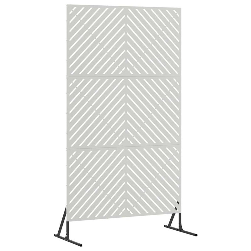 vidaXL Οθόνη Ιδιωτικότητας 100 x 50 x 180 εκ. Ανοξείδωτο Ατσάλι Ασημί