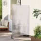 vidaXL Οθόνη Ιδιωτικότητας 100 x 50 x 180 εκ. Ανοξείδωτο Ατσάλι Ασημί