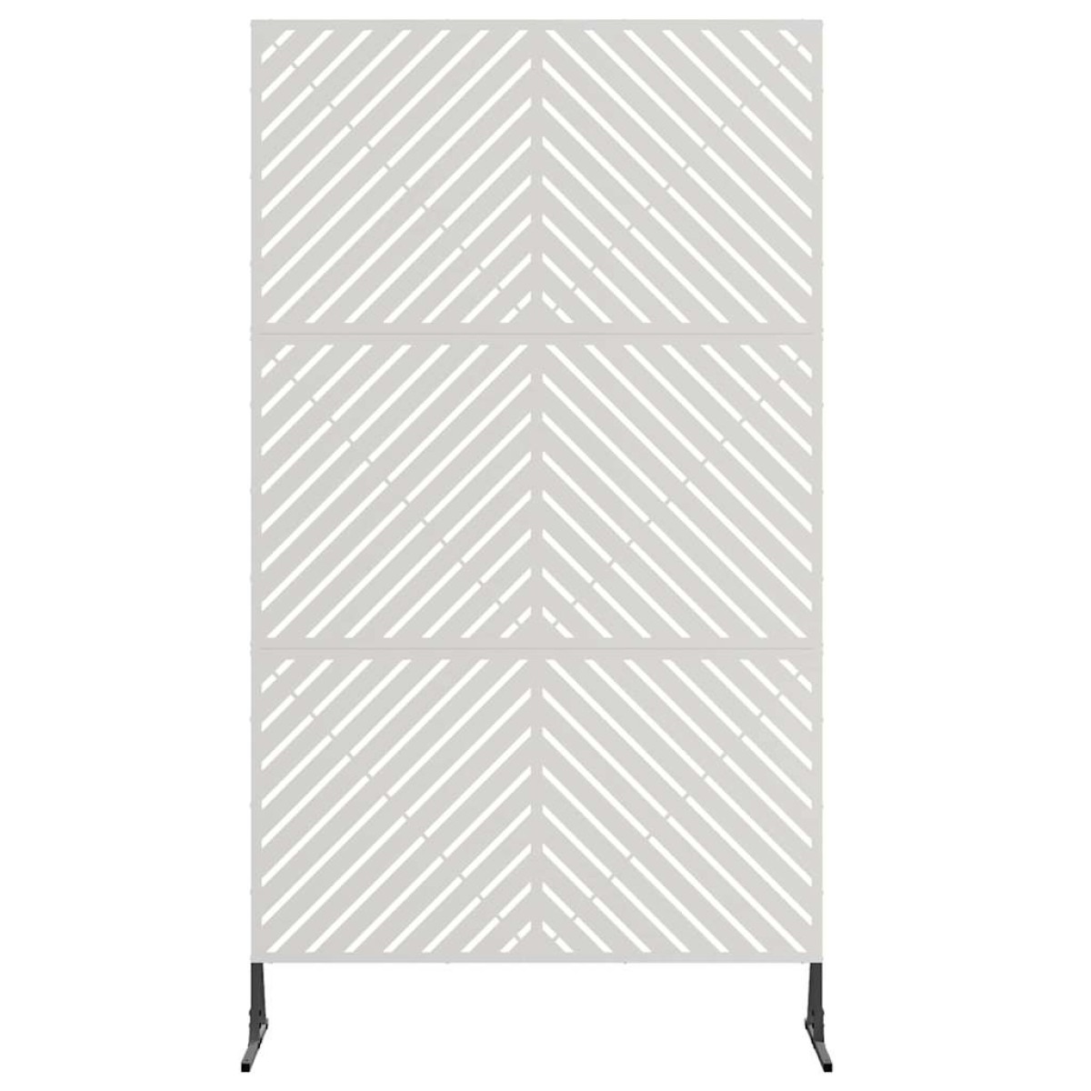 vidaXL Οθόνη Ιδιωτικότητας 100 x 50 x 180 εκ. Ανοξείδωτο Ατσάλι Ασημί