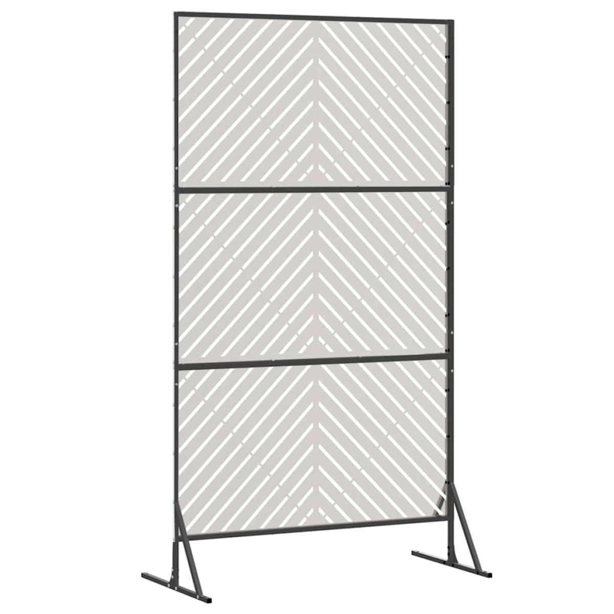 vidaXL Οθόνη Ιδιωτικότητας 100 x 50 x 180 εκ. Ανοξείδωτο Ατσάλι Ασημί
